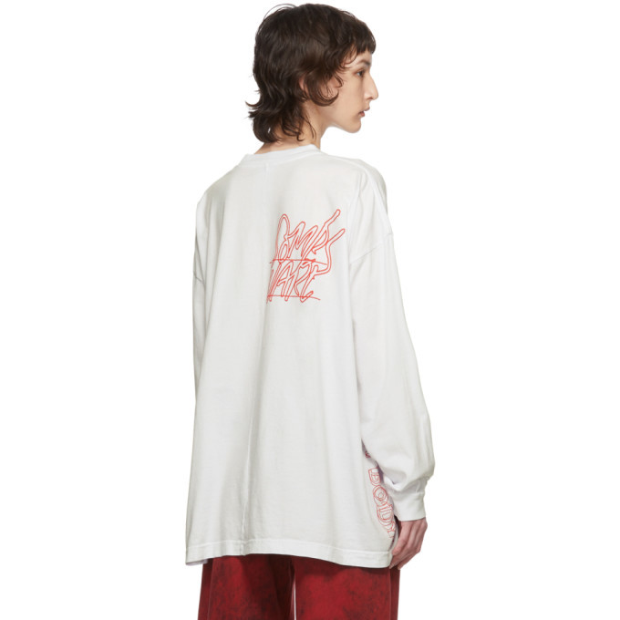 Some Ware White Personal Space New Body Long Sleeve T-Shirt