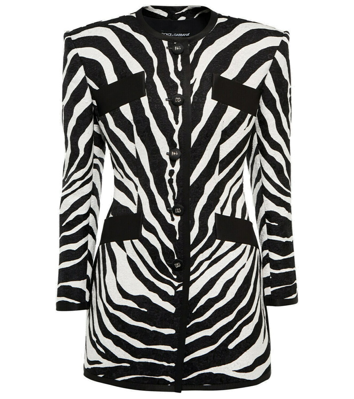 Photo: Dolce&Gabbana - Zebra-print brocade jacket