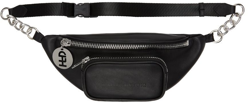 Honey Fucking Dijon Black Embossed Bum Bag