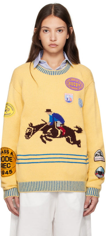 Photo: Bode Yellow Jockey Sweater