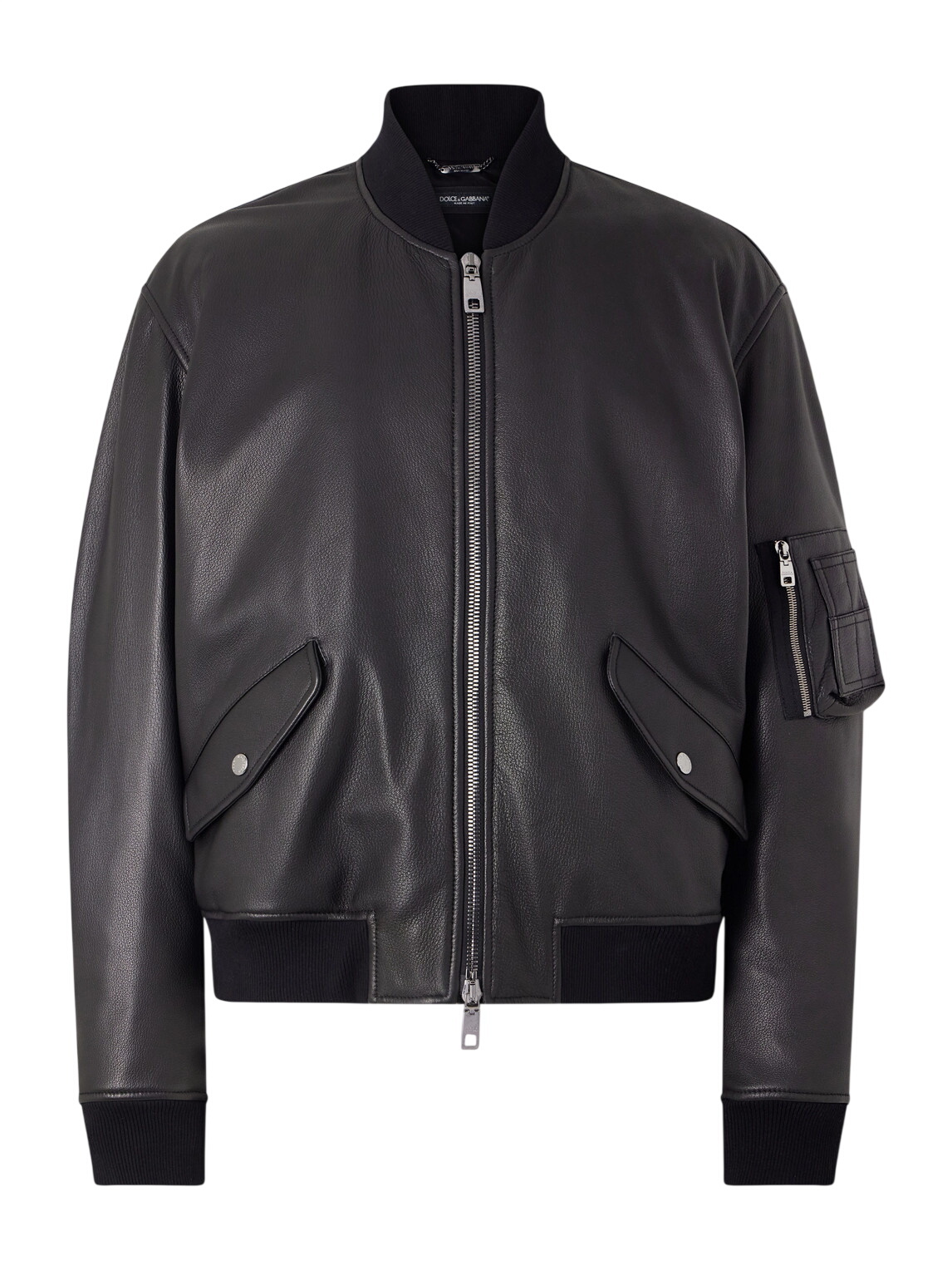 Dolce and Gabbana Black Zip-Up Track Jacket Dolce & Gabbana