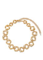 Joanna Laura Constantine Statement Wave 18kt Gold-plated Necklace - One Size