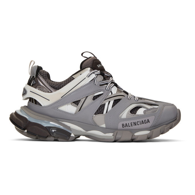 Photo: Balenciaga Grey and White Track Sneakers