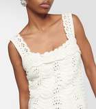 Oscar de la Renta Crochet tank top