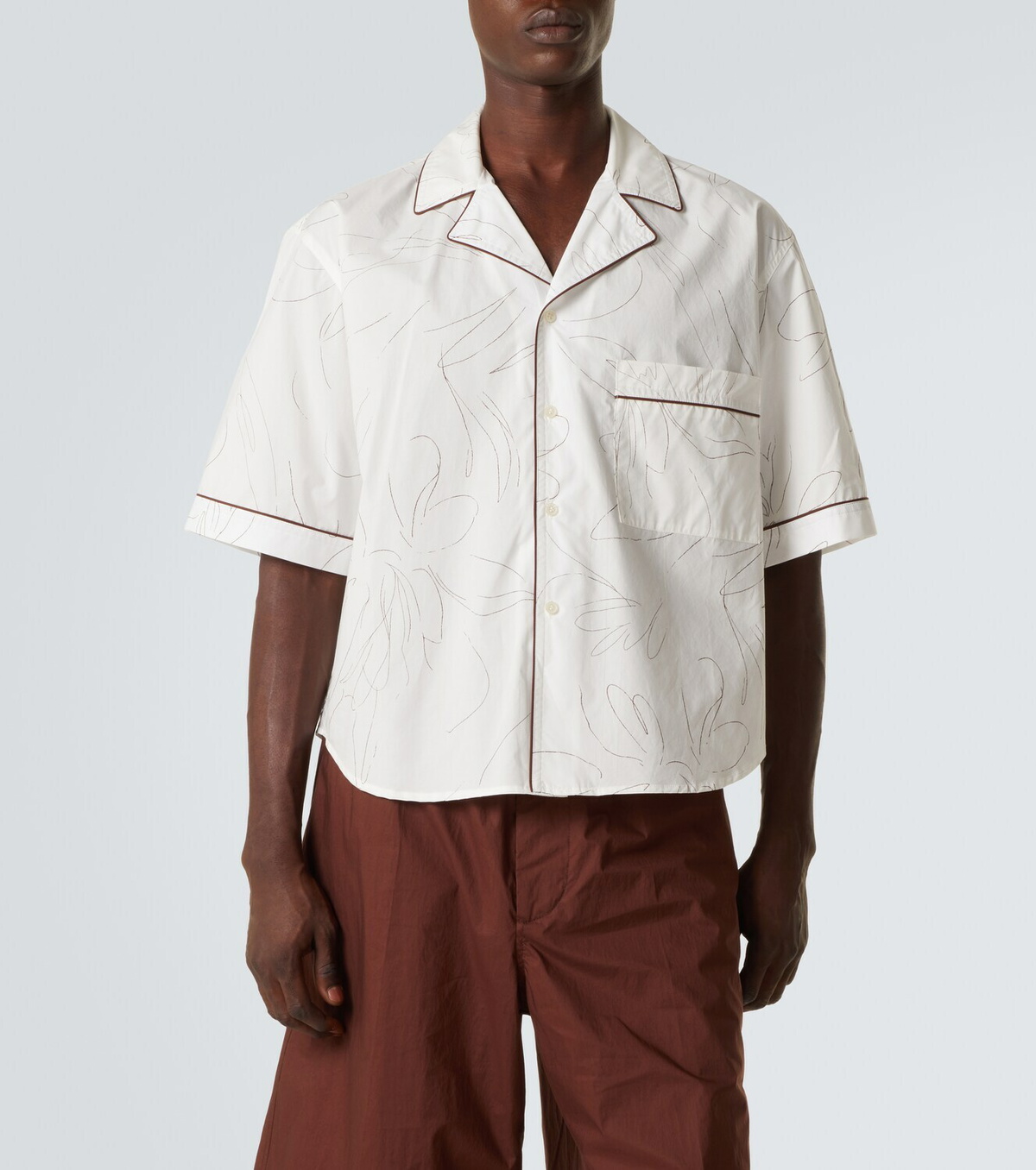 Plan C Printed cotton shirt