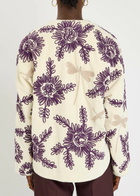 Forte_forte Embroidered Velvet Jacket Cream
