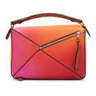 Loewe Orange Spray Puzzle Bag