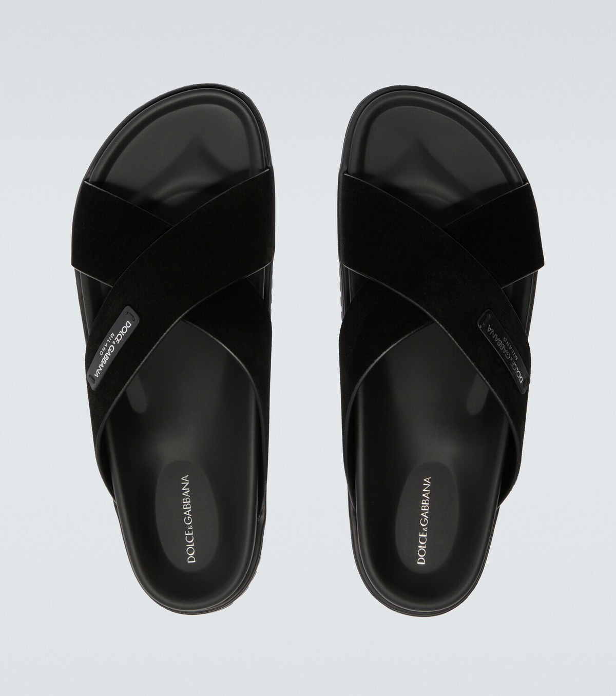 Dolce&Gabbana Logo suede sandals