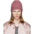Dries Van Noten Red Embroidered Beanie