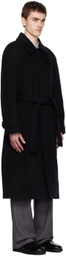 Dunst Black Button Coat