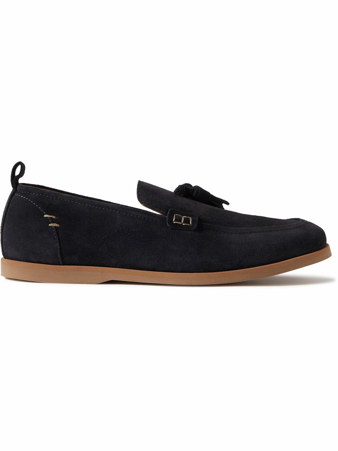 Photo: Mr P. - Leo Tasselled Suede Loafers - Blue