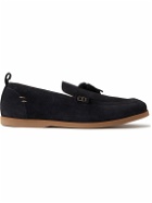 Mr P. - Leo Tasselled Suede Loafers - Blue