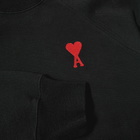 AMI Women's Tonal ADC Sweat in Black/Red