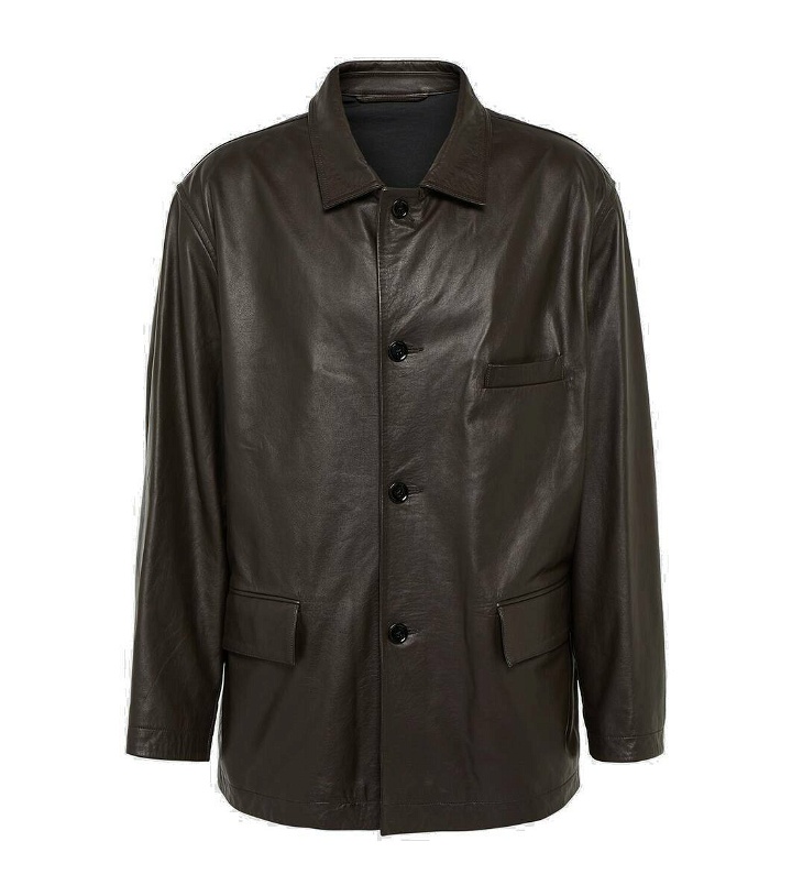 Photo: Lemaire Oversized leather jacket