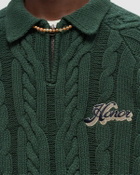 Honor The Gift CABLE ZIP LEISURE HENLEY Green Mens Pullover
