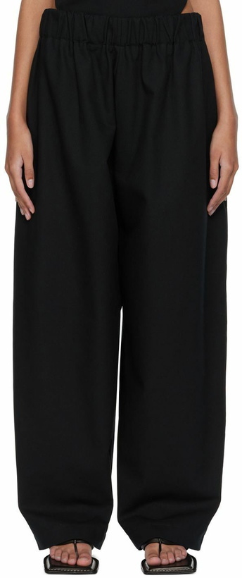 Photo: SELASI SSENSE Exclusive Black Organic Cotton Trousers