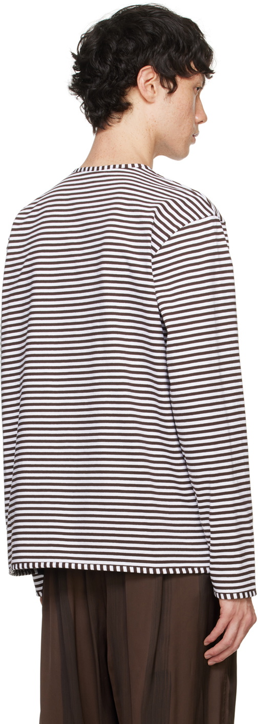 SUNNEI Brown & White Classic Long Sleeve T-Shirt