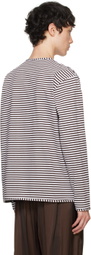 SUNNEI Brown & White Classic Long Sleeve T-Shirt