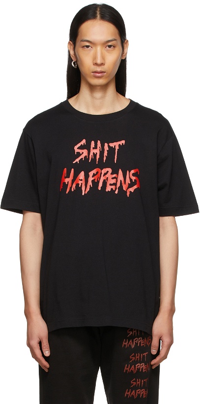 Photo: Ashley Williams Black Shit Happens T-Shirt