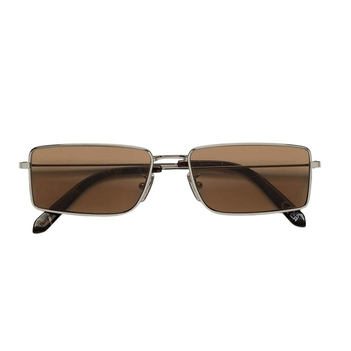 Photo: Retrosuperfuture Chopper Brown Marble Silver Sunglasses