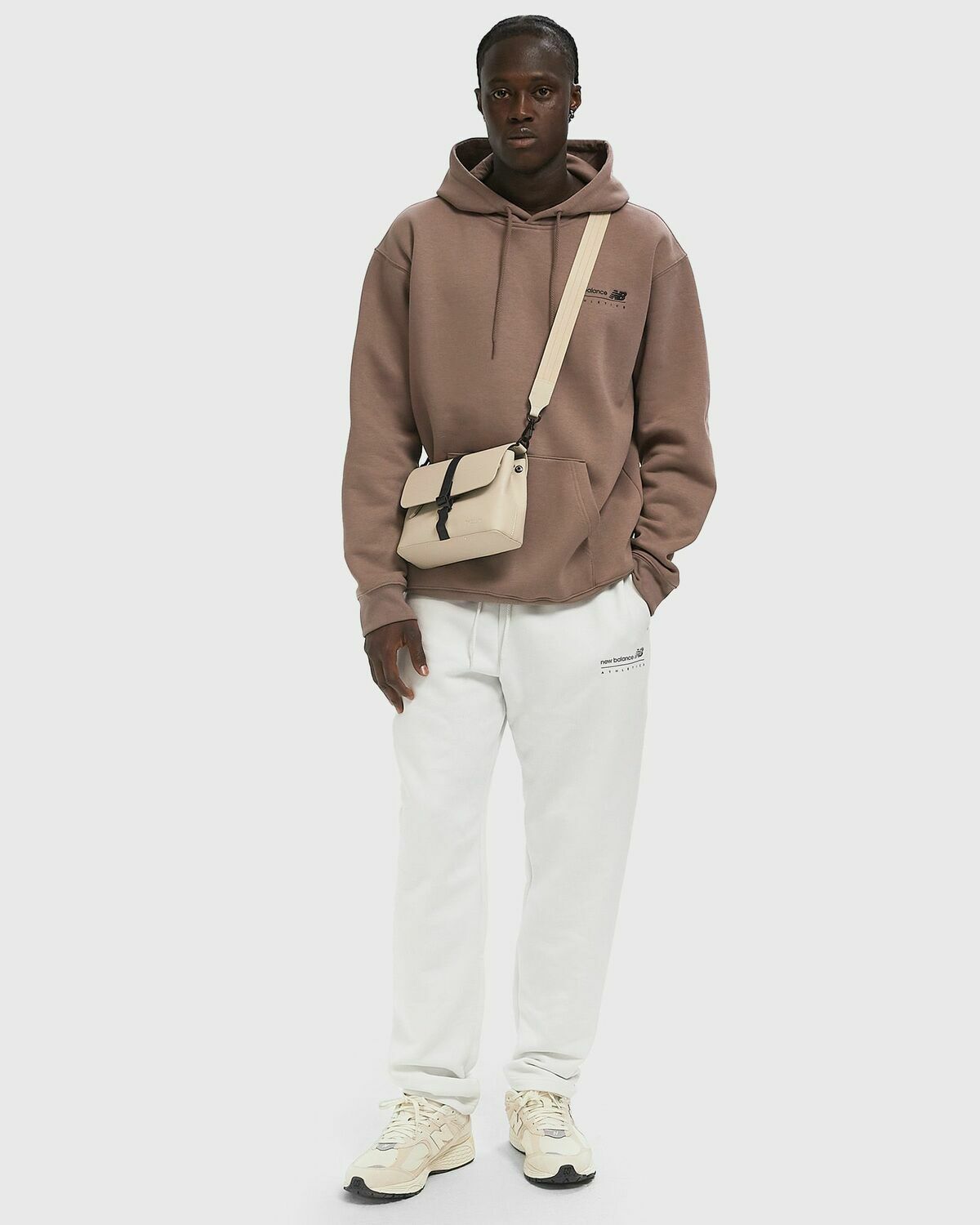 New Balance LIN RP HD Brown Mens Hoody