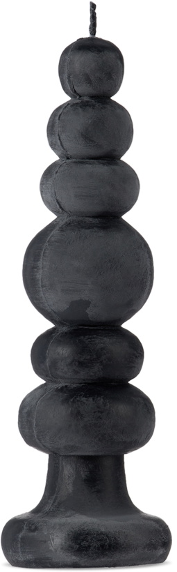 Photo: Carl Durkow Black Knubby Candle