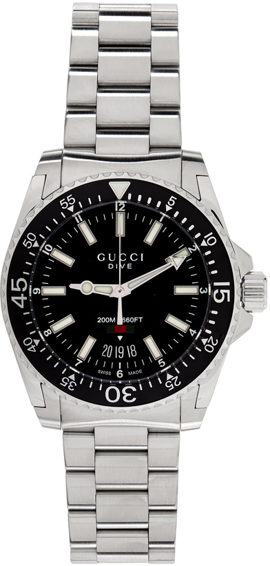 Photo: Gucci Silver XL Dive Watch