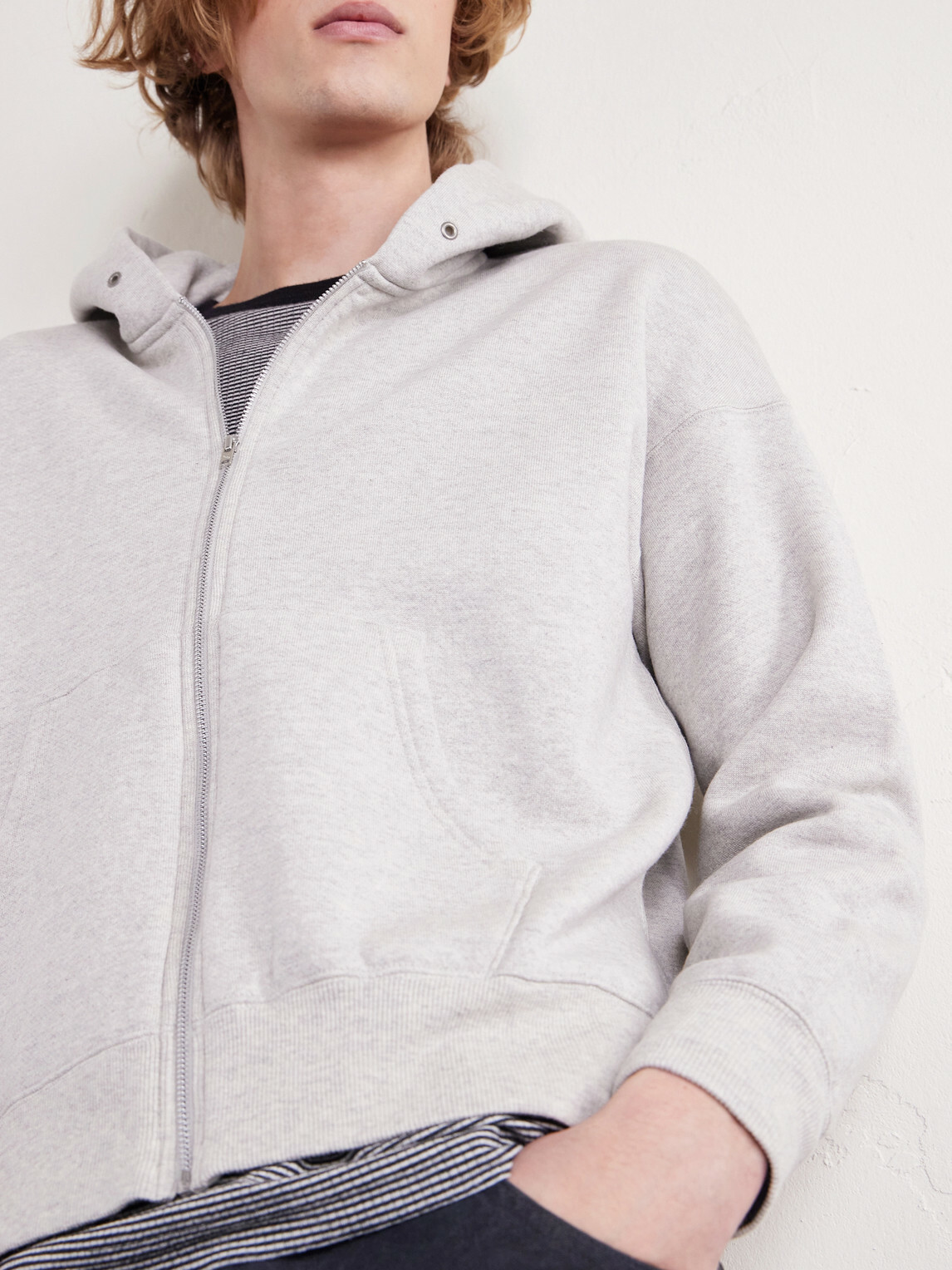 Visvim - Jumbo Wool and Cotton-Blend Jersey Zip-Up Hoodie - Gray