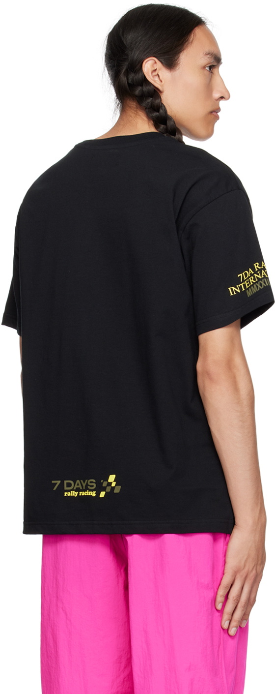 7 DAYS Active Black Graphic T-Shirt