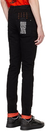 Ksubi Black Chitch Roll Up Jeans