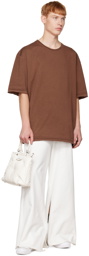 Maison Margiela Brown Raw Edge T-Shirt