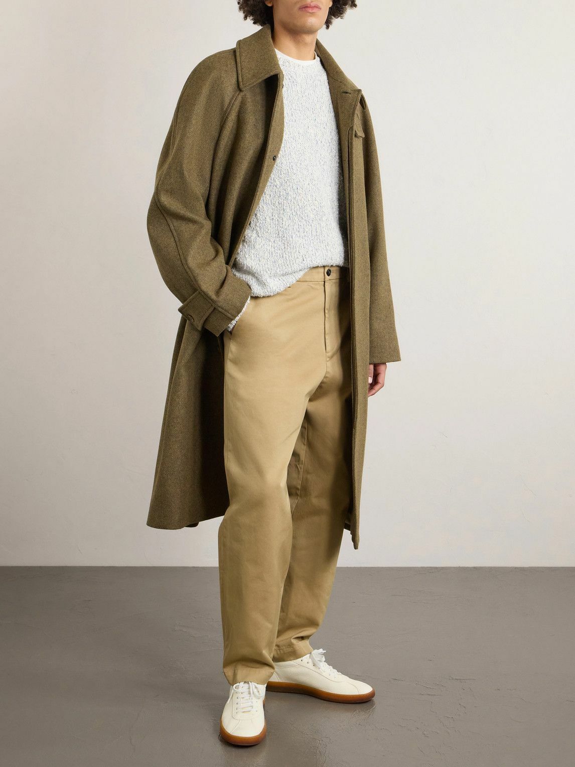 Barena - Straight-Leg Cotton-Gabardine Trousers - Neutrals