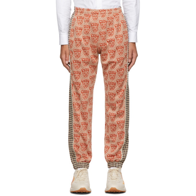 Gucci Orange Tiger Heads Lounge Pants Gucci