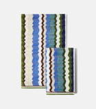 Missoni Eva Zigzag set of 2 cotton terry towels
