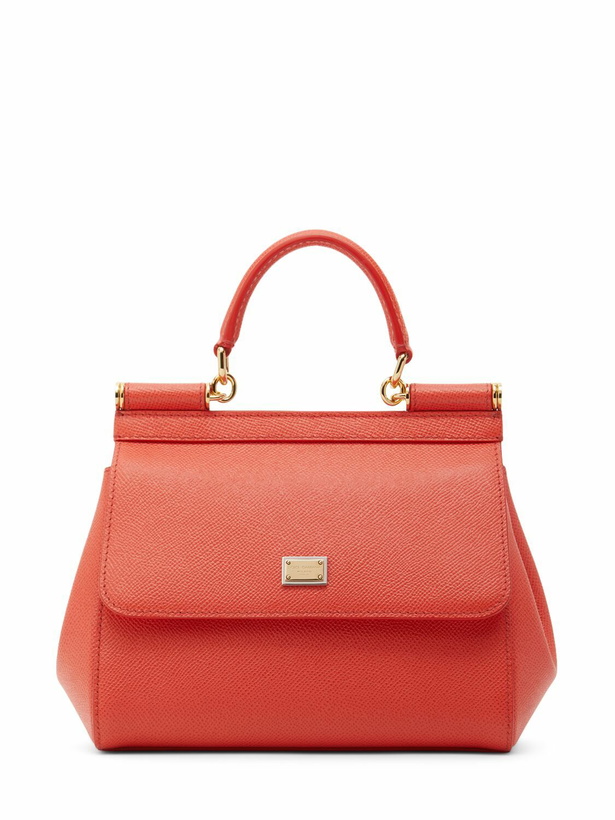 Photo: DOLCE & GABBANA Small Sicily Dauphine Leather Bag