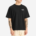 Maison Kitsuné Men's Handwriting Embroidery Oversize T-Shirt in Black/White