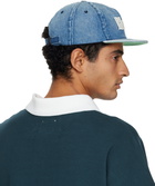 Rhude Blue 'Rhude' Logo Denim Cap