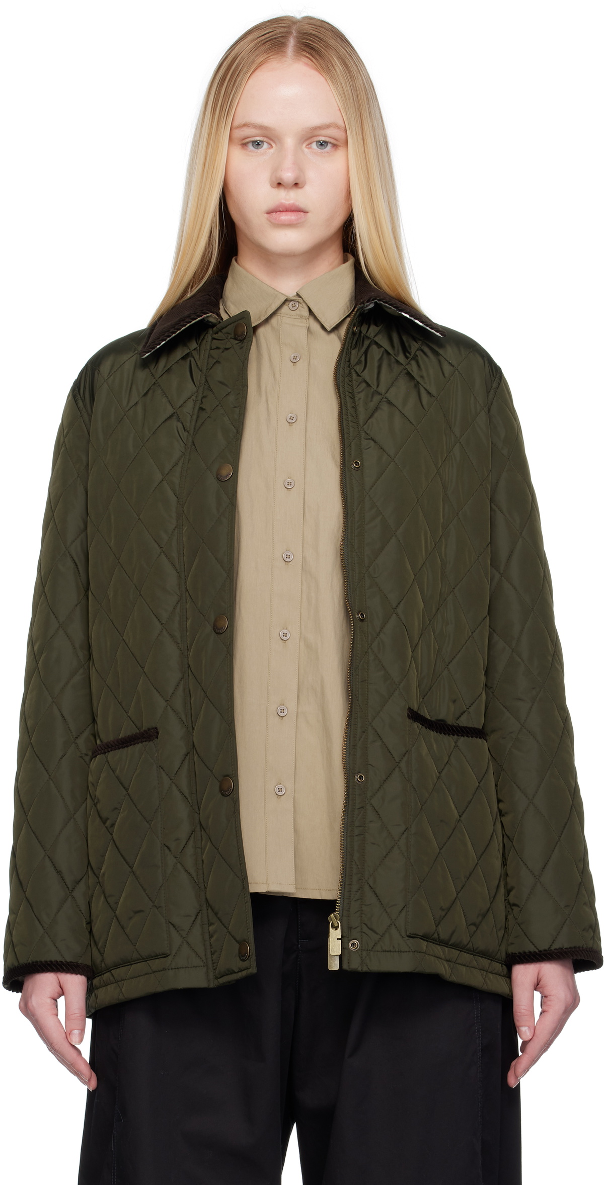 Burberry Navy Quilted Dranefeld Jacket Burberry