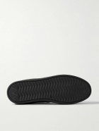 Mulo - Leather-Trimmed Waxed-Suede Chukka Boots - Black