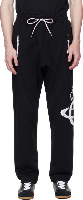 Photo: Vivienne Westwood Black Stencil Orb Football Sweatpants