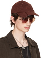 424 Brown Distressed Baseball Cap