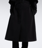 The Row Ayana caped cotton trench coat