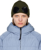 C.P. Company Green Goggle Beanie