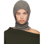 Maison Margiela Gray Wool Cotton Balaclava