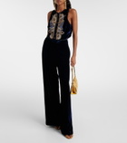 Etro Paisley velvet vest