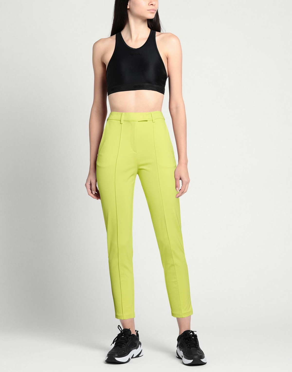 Manila Grace Womens Pants Lime in Green