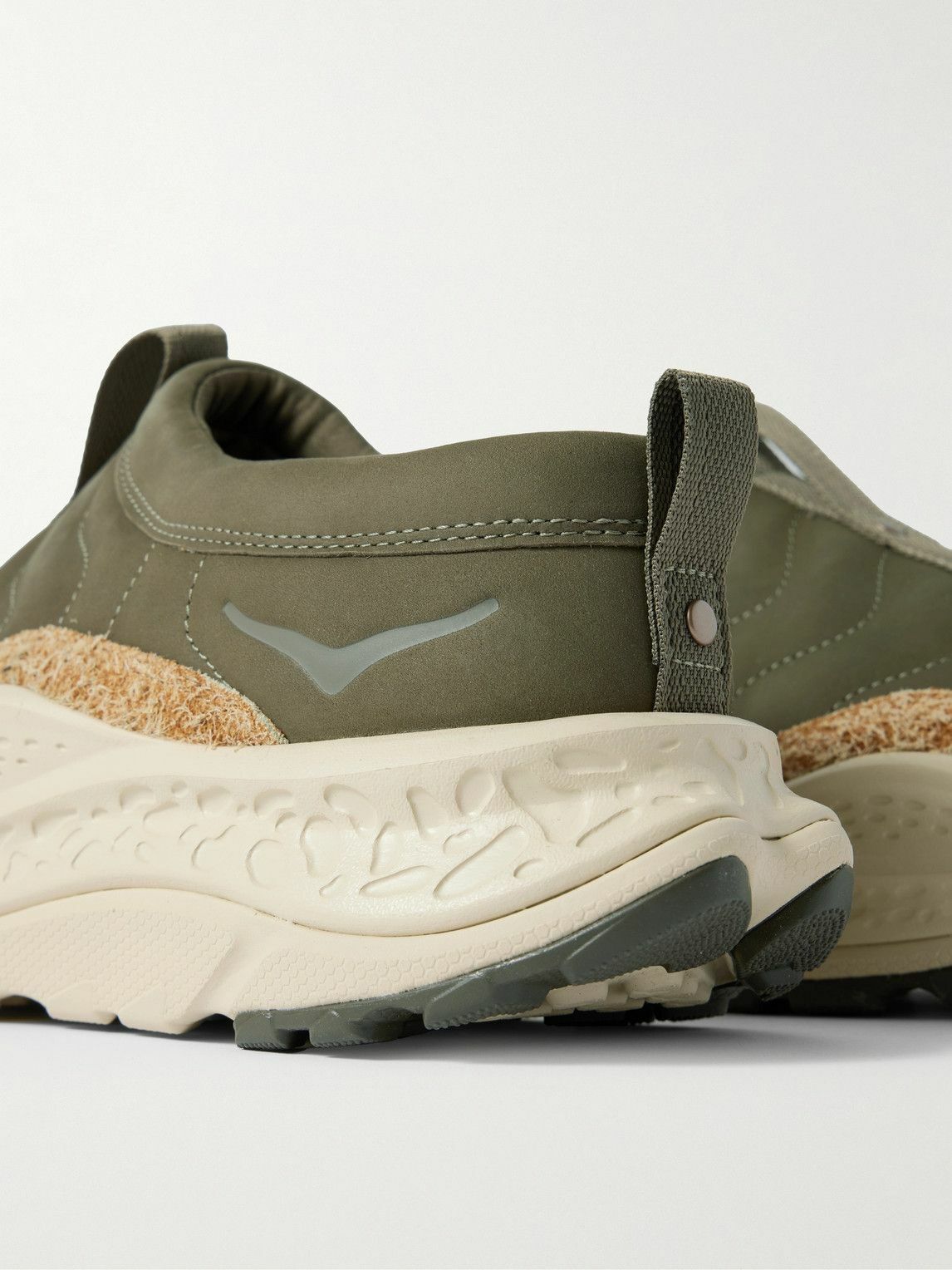 Hoka - U Ora Primo TP Brushed Suede-Trimmed Nubuck Slip-On