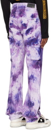 AMIRI Purple Cracked Carpenter Jeans