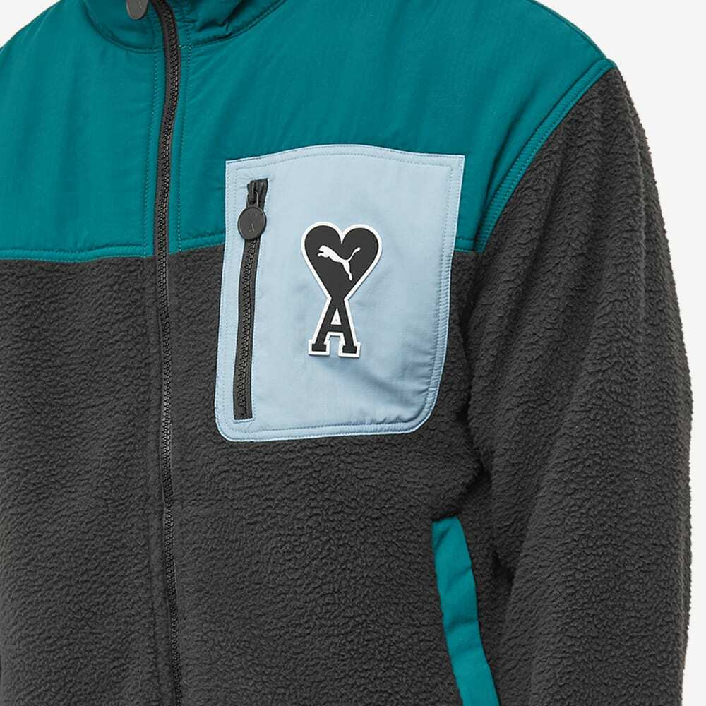 Puma x AMI Sherpa Jacket in Puma Black Puma