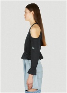 Blooming Cut Out Top in Black